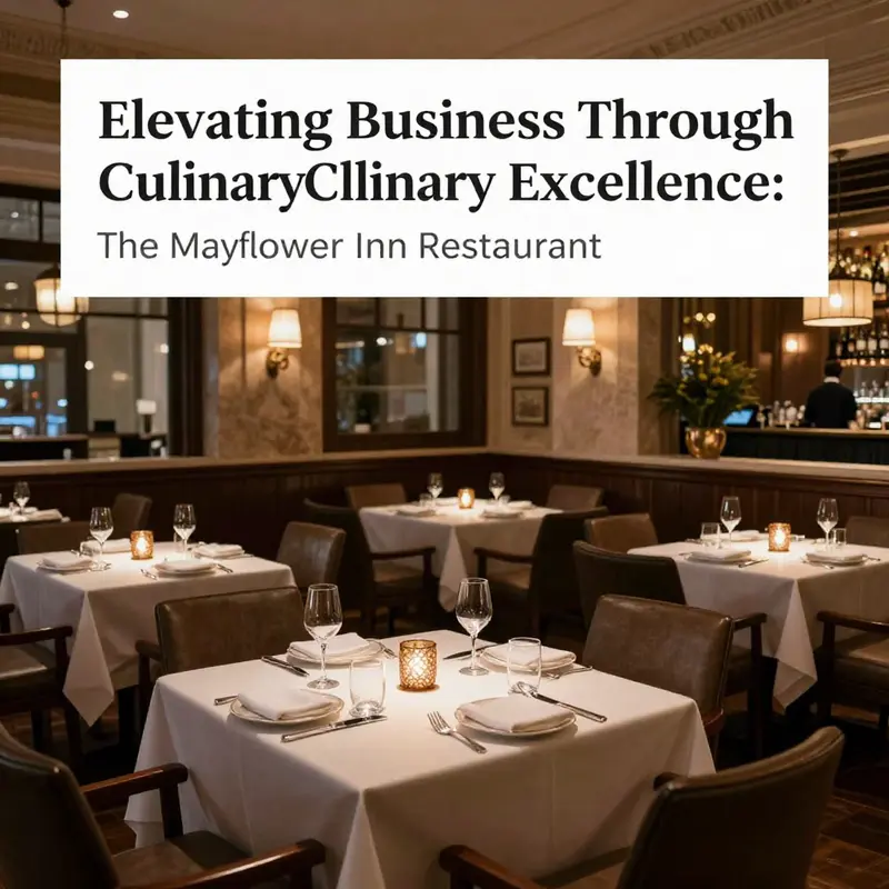 Exquisite dish artfully presented, showcasing the culinary excellence of Mayflower Inn Restaurant.