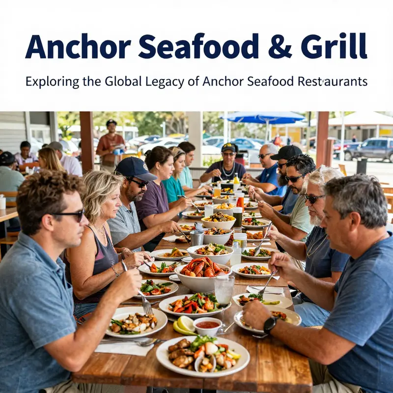 Diners enjoying fresh seafood dishes at Anchor Seafood & Grill in Lytle, Texas.