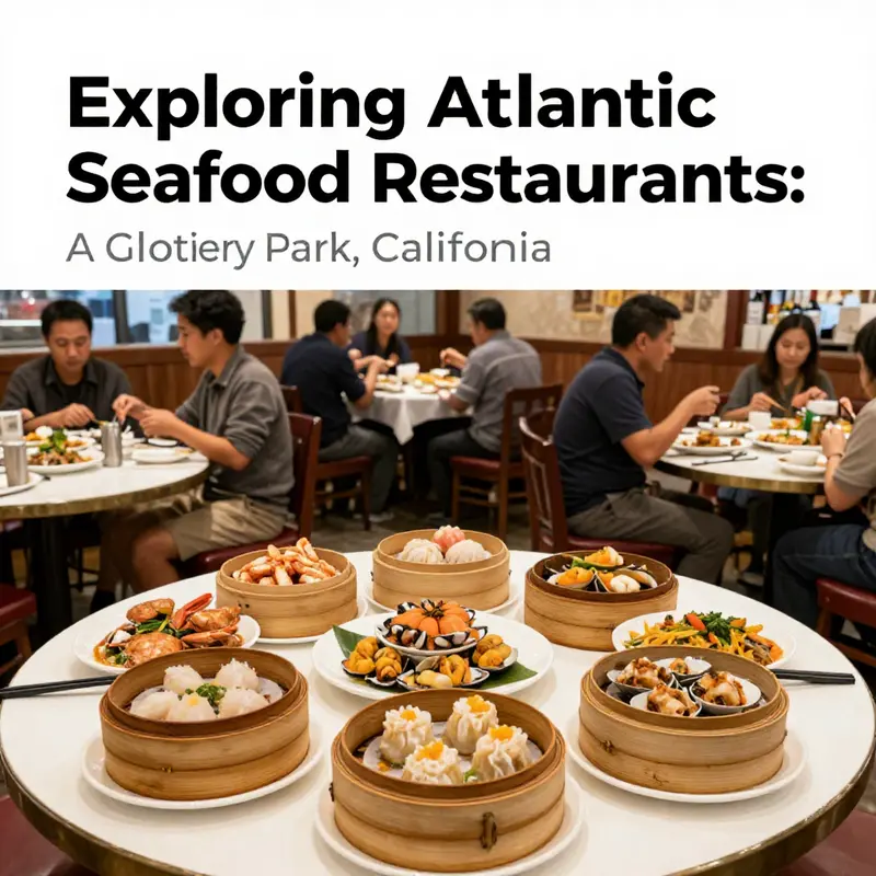 Interior view of Atlantic Seafood & Dim Sum, highlighting its unique seafood and dim sum offerings.