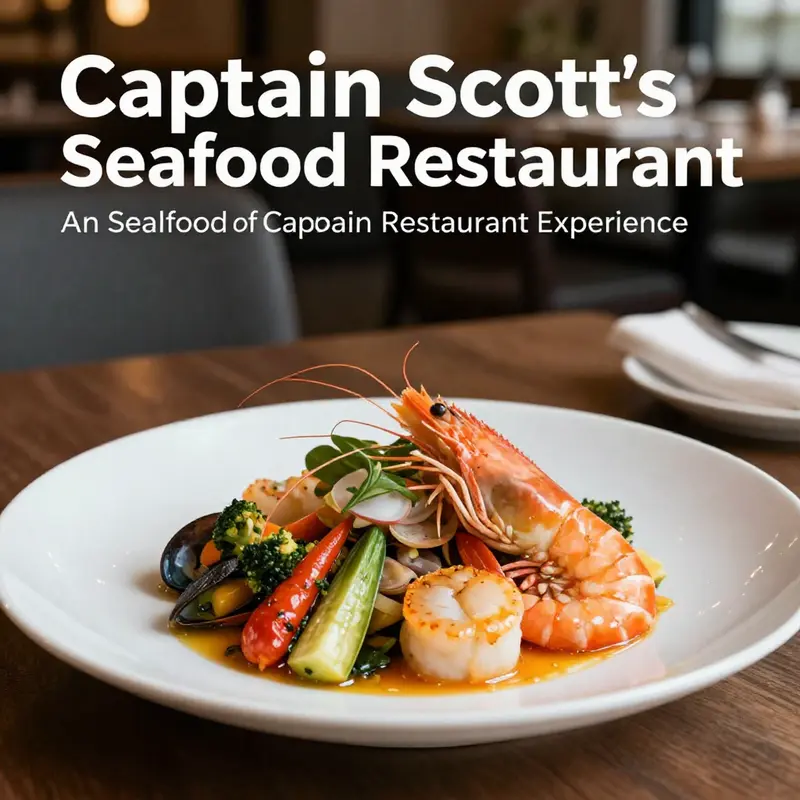 A glimpse into the modern and creative seafood dishes offered at Captain Scott’s Seafood Restaurant.