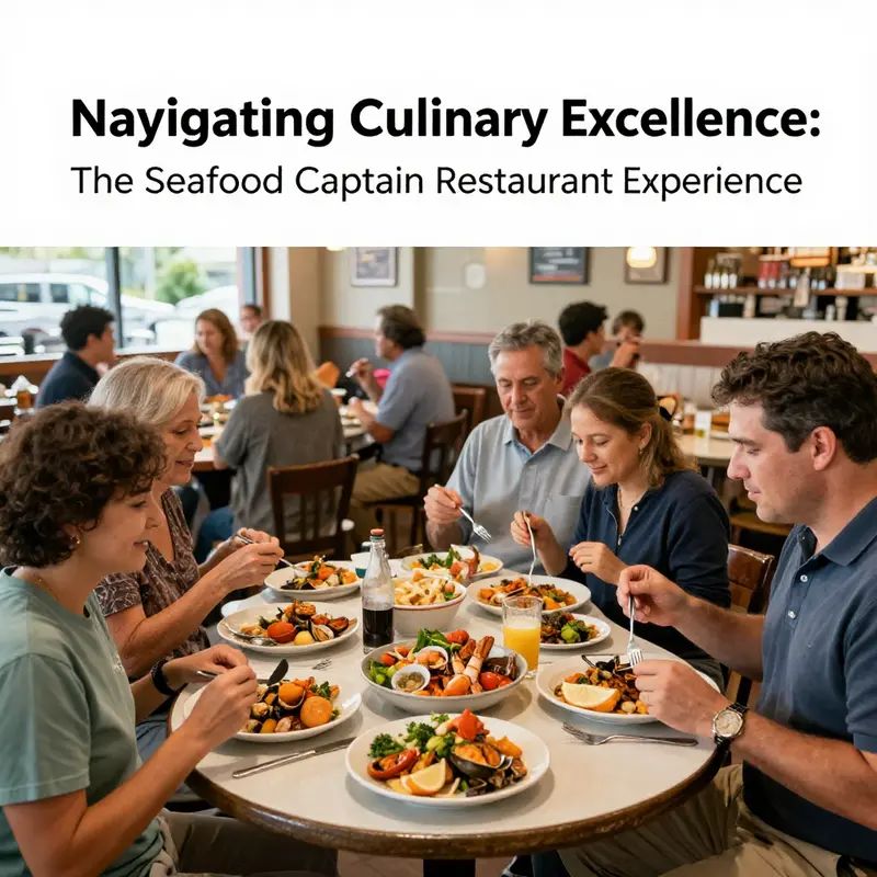 A glimpse into the modern and creative seafood dishes offered at Captain Scott’s Seafood Restaurant.