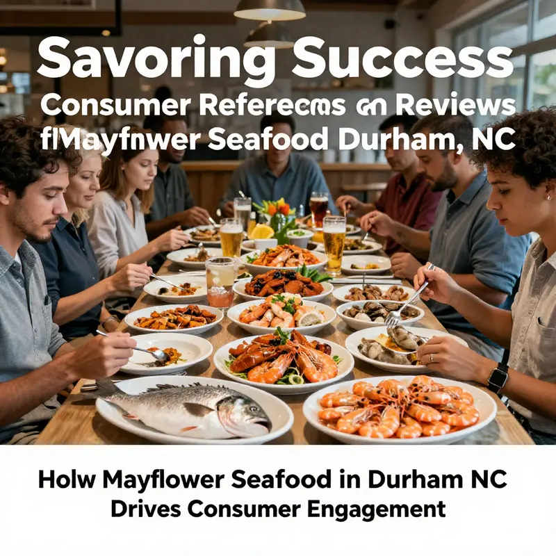 Diners enjoy a selection of seafood at Mayflower, highlighting the popular dishes that drive consumer preferences.
