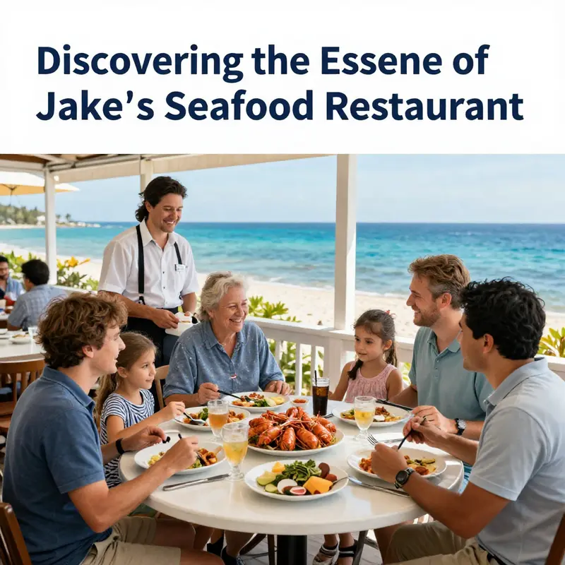 An exquisite seafood platter showcasing Jake’s diverse menu highlights.