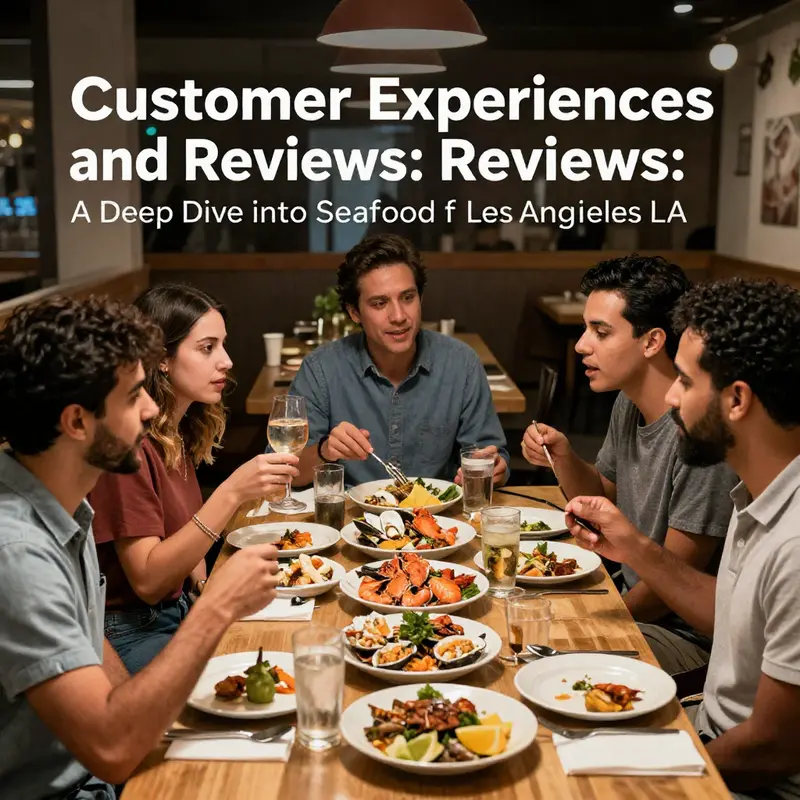 A bustling seafood restaurant in LA, showcasing the diverse dining experience.