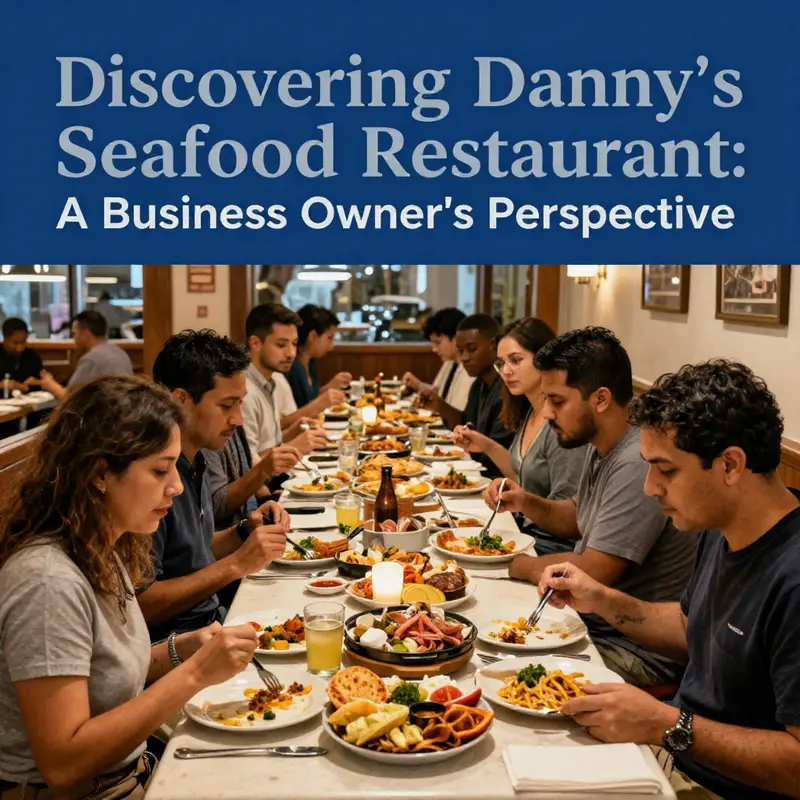 A stunning view of Danny’s Seafood Restaurant, inviting guests to enjoy its seafood offerings by the beach.