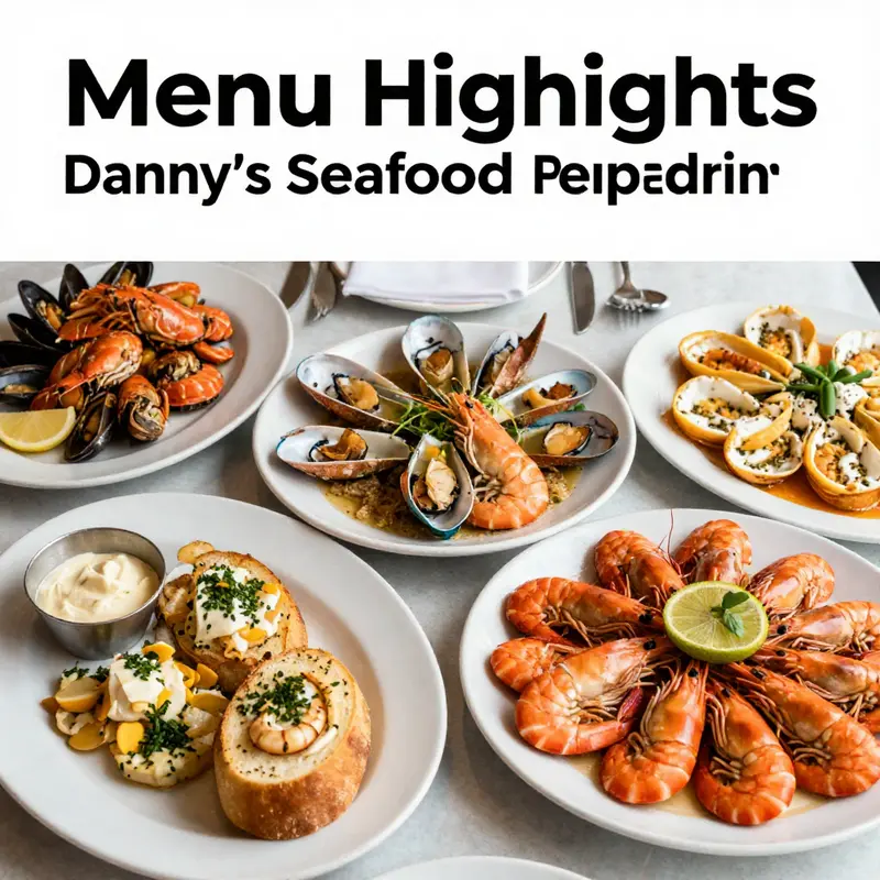 A stunning view of Danny’s Seafood Restaurant, inviting guests to enjoy its seafood offerings by the beach.