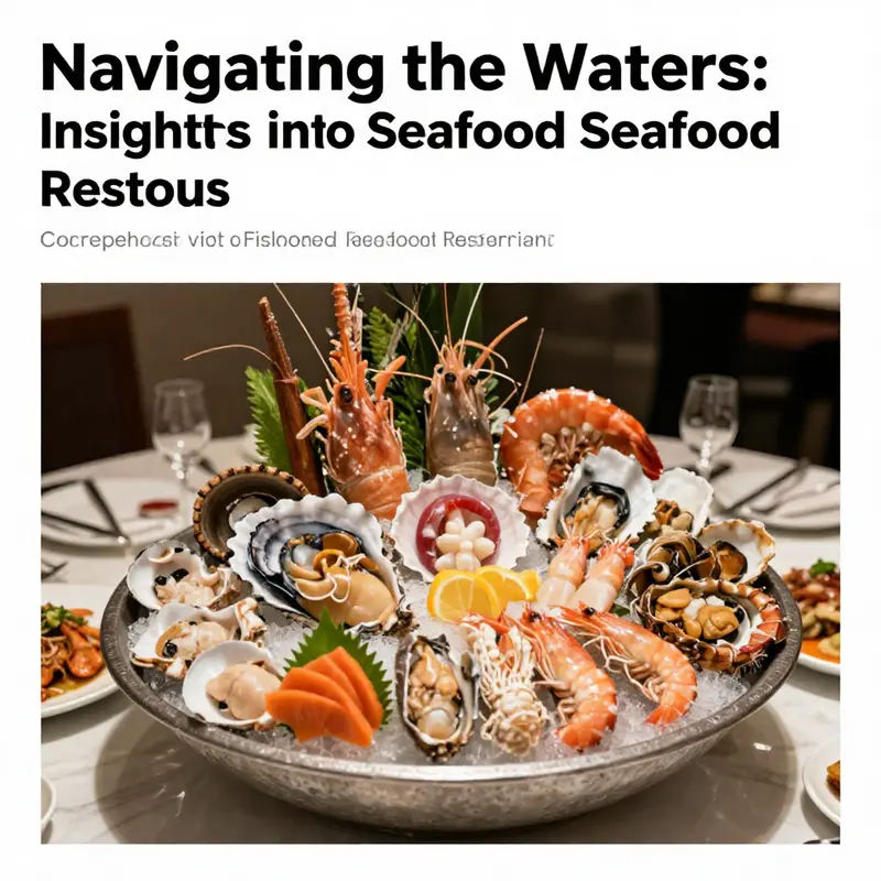 A beautifully arranged seafood platter featuring a variety of seafood dishes displayed elegantly.