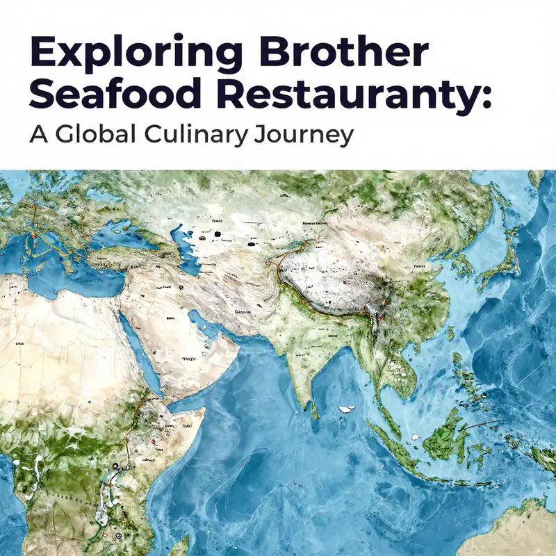 Map highlighting the global reach and diversity of Brother Seafood Restaurants, showcasing distinct culinary traditions.