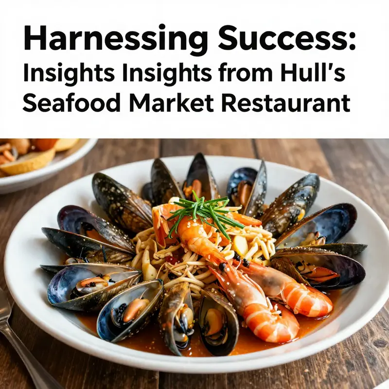 Inside Hull’s Seafood Market Restaurant, demonstrating lively operations and customer engagement.
