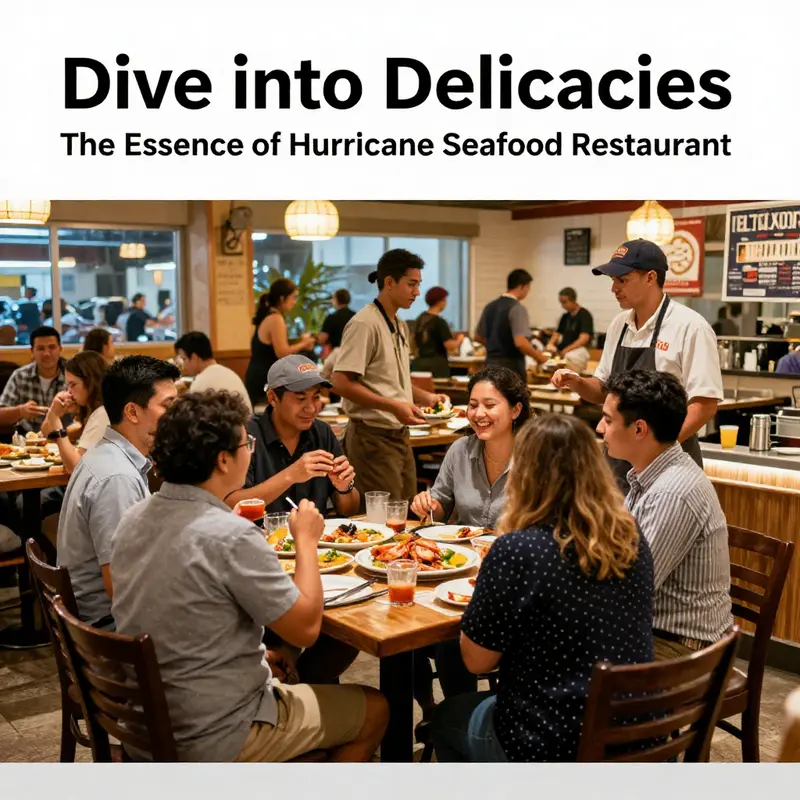A delightful representation of the diverse menu offerings at Hurricane Seafood Restaurant.