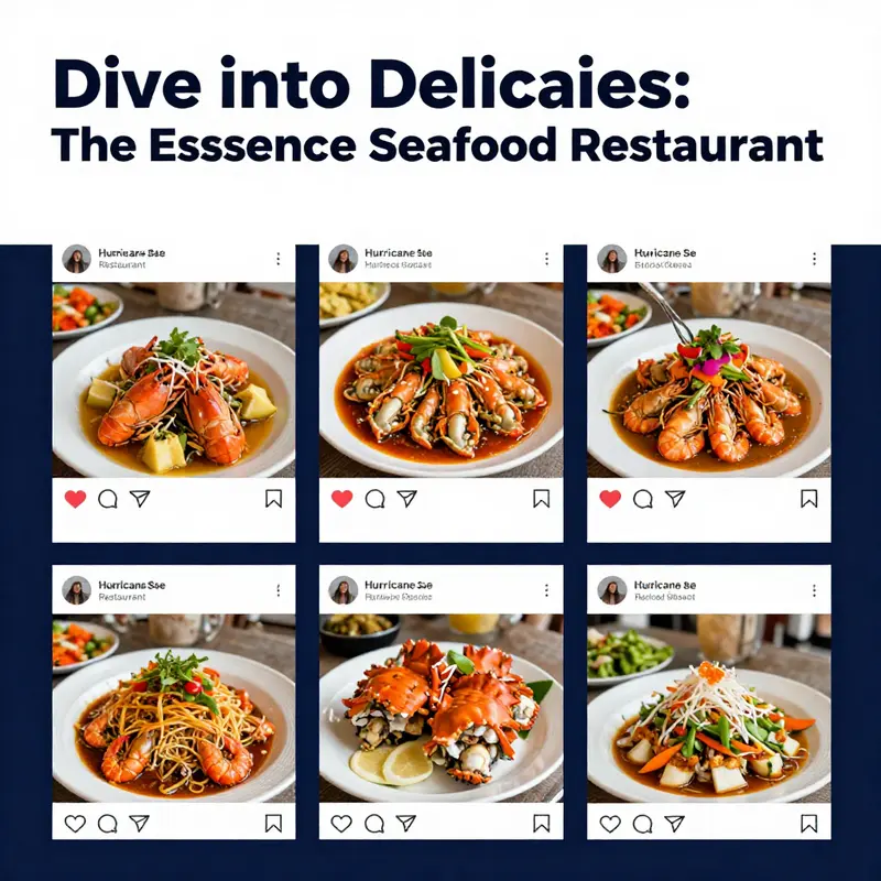 A delightful representation of the diverse menu offerings at Hurricane Seafood Restaurant.