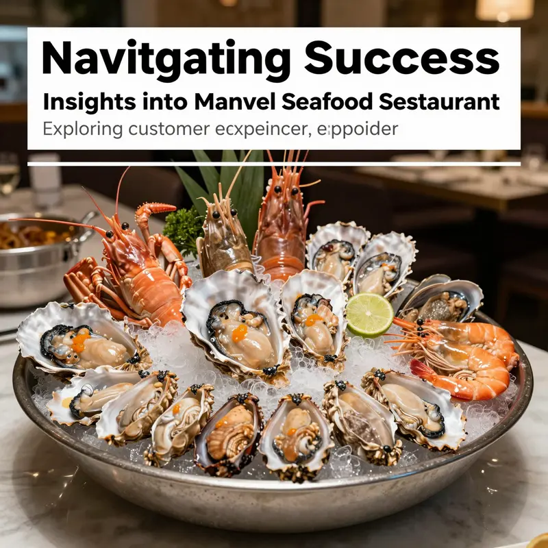 An elegant seafood platter displaying the freshness and artistic presentation of a variety of seafood dishes.