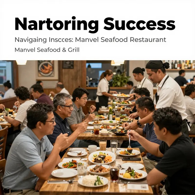 Customers enjoying a lively dining experience at Manvel Seafood & Grill.