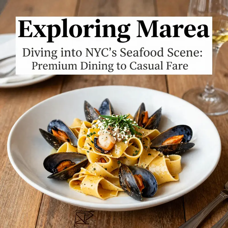 The sophisticated interior of Le Bernardin that epitomizes fine dining in seafood cuisine.