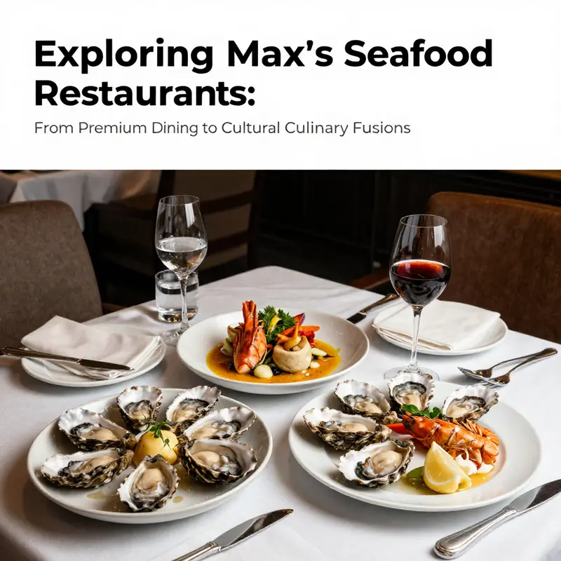 An upscale dining experience showcasing premium seafood dishes at Max’s Oyster Bar.