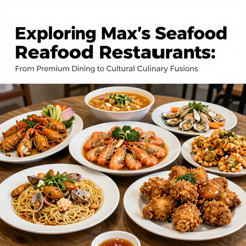 An upscale dining experience showcasing premium seafood dishes at Max’s Oyster Bar.