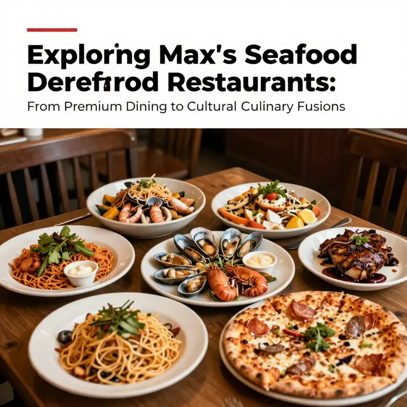 An upscale dining experience showcasing premium seafood dishes at Max’s Oyster Bar.