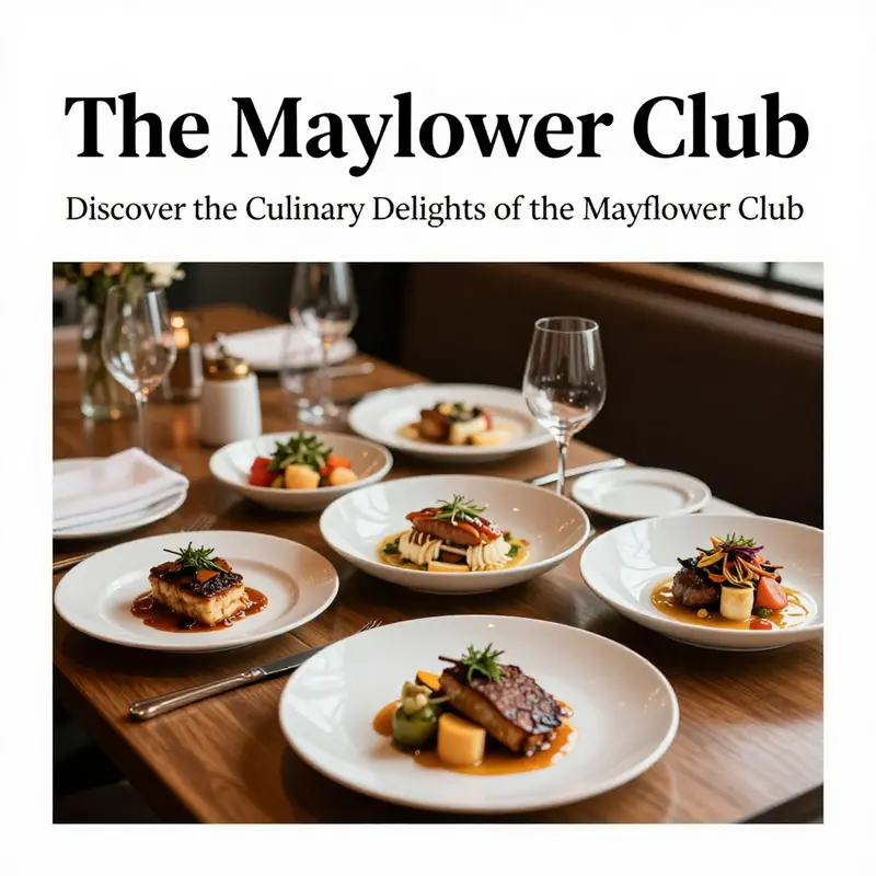 An inviting view of The Mayflower Club, welcoming guests with its elegant facade.