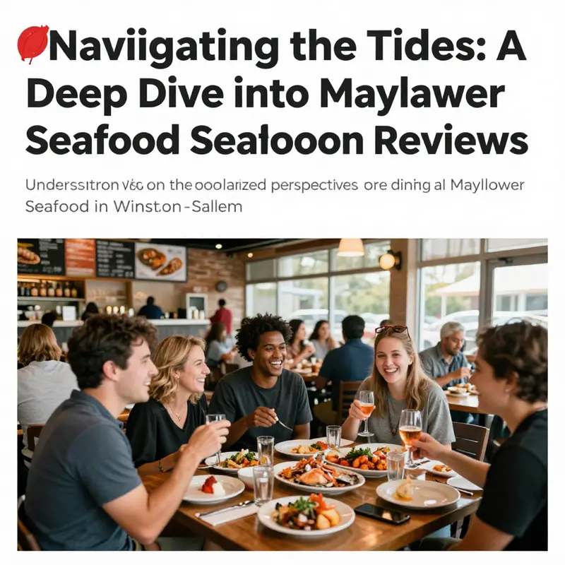 A dynamic seafood restaurant setting filled with patrons, representing the mixed feedback received by Mayflower Seafood Restaurant.