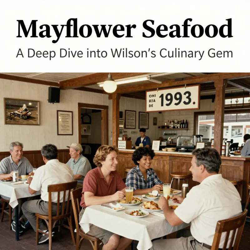 A glimpse into the establishment of Mayflower Seafood, showcasing its original charm.