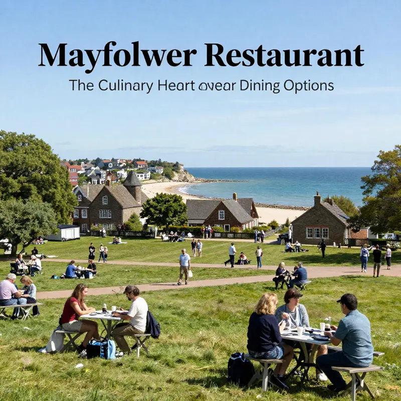 The Mayflower Village, a lively hub for dining in Southampton, offering a taste of British cuisine.