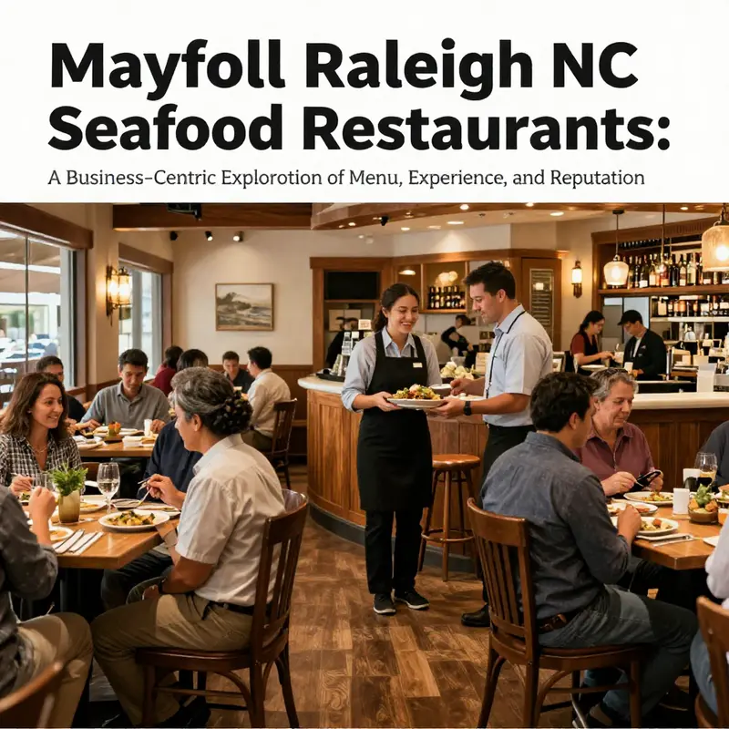 A presentation of Mayflower’s diverse and popular seafood dishes highlighting the restaurant’s menu strengths.