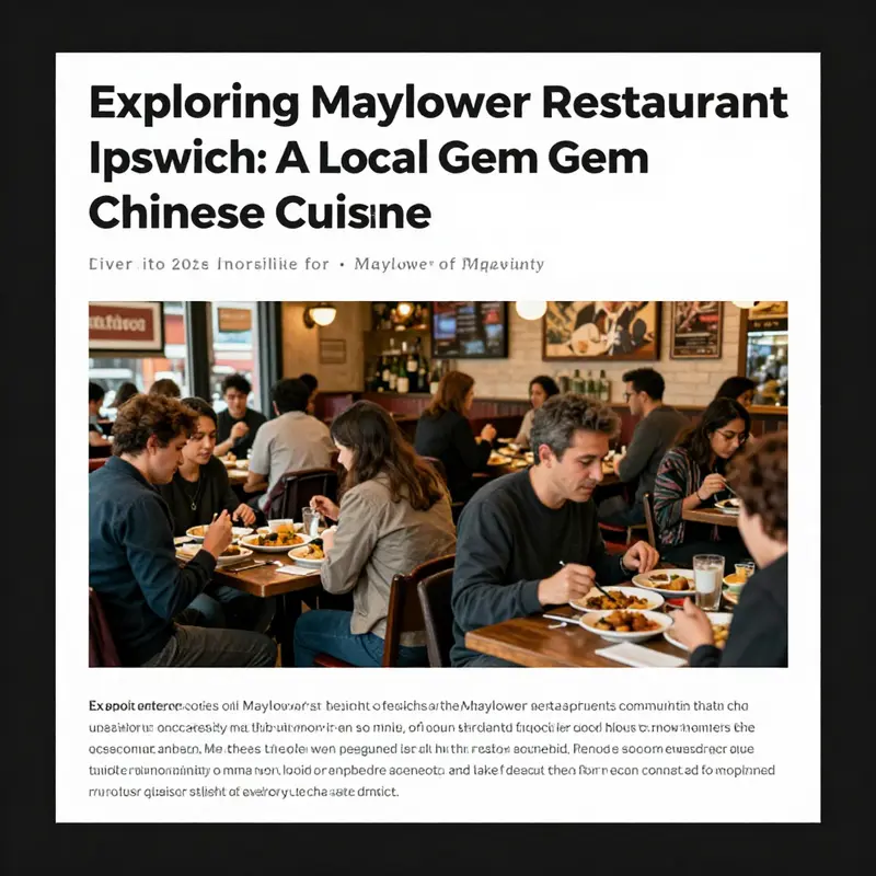 A lively interior view of Mayflower Restaurant in Ipswich with customers enjoying their meals.