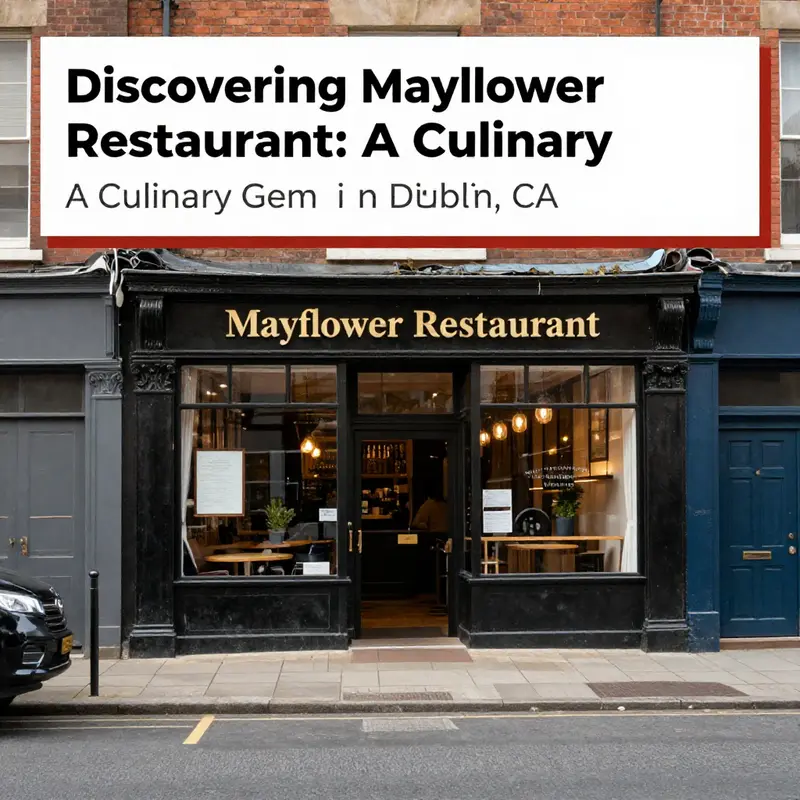 Historical illustration of Mayflower Restaurant during its early days.