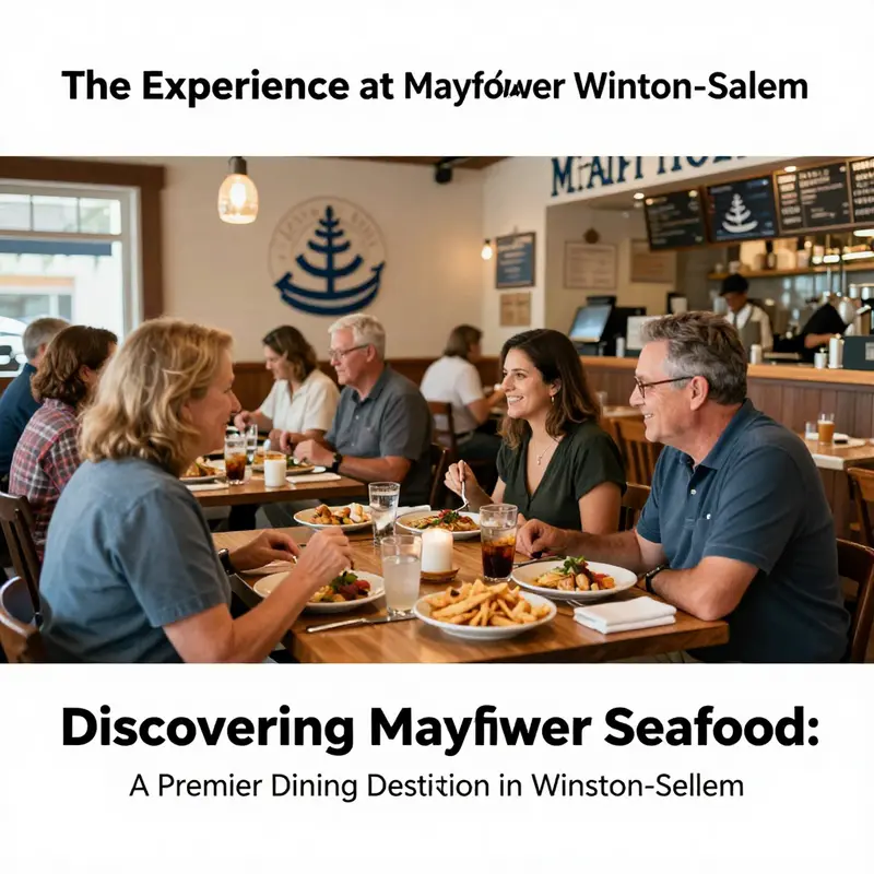 Inside view of Mayflower Seafood, highlighting its cozy ambiance and customer enjoyment.