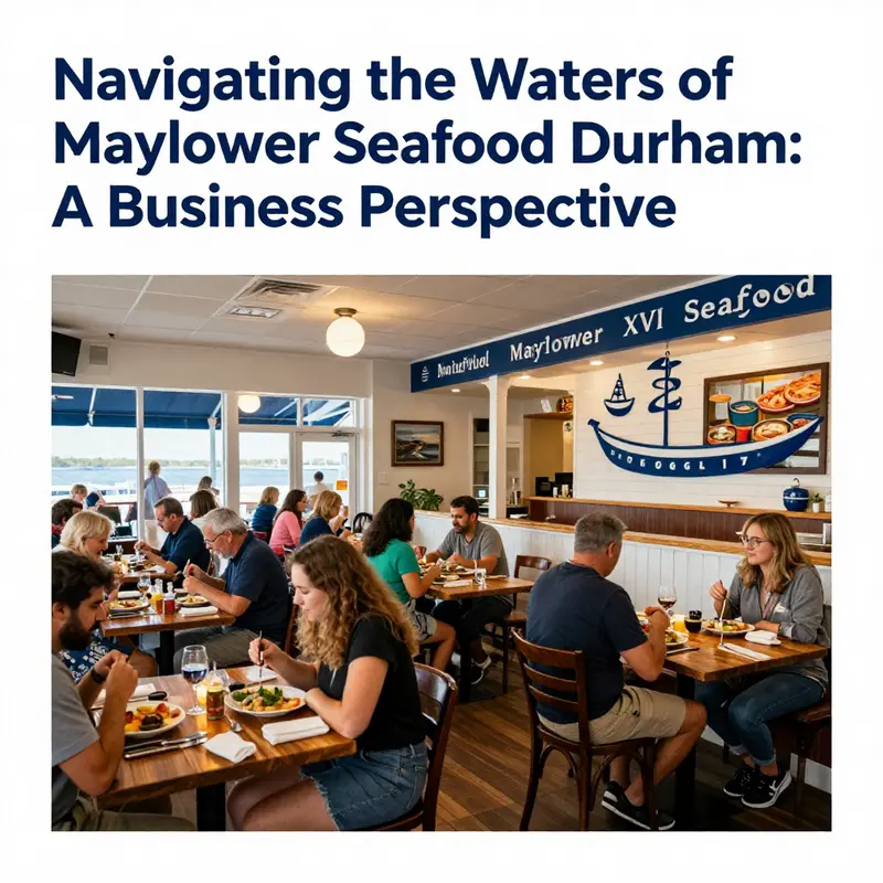 Interior view of Mayflower XVI Seafood Restaurant, featuring customers and nautical-themed decor in a welcoming atmosphere.