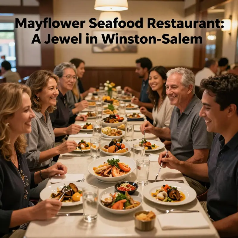 The welcoming exterior of Mayflower Seafood Restaurant, inviting guests to enjoy a delightful meal.