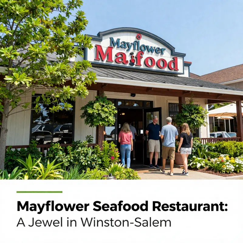 The welcoming exterior of Mayflower Seafood Restaurant, inviting guests to enjoy a delightful meal.