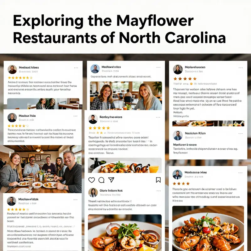 A welcoming view of the Mayflower Seafood dining area in North Carolina, highlighting its inviting atmosphere.