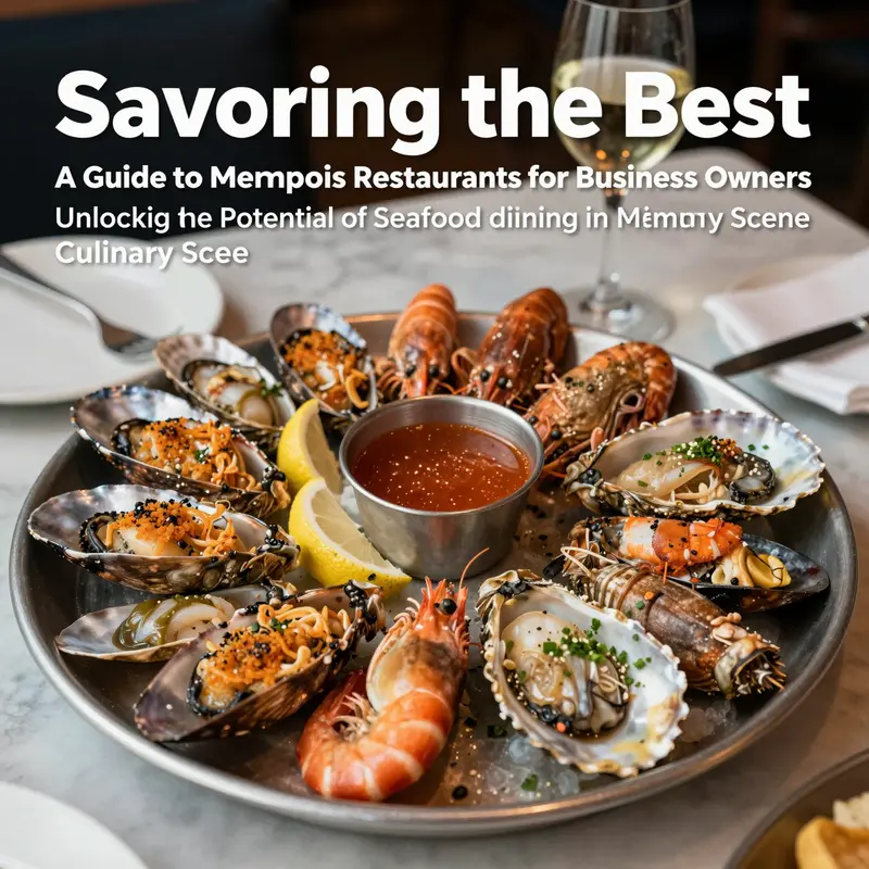 A visually appealing seafood platter on a dining table, featuring a variety of seafood options, representing the dining experience in Memphis.