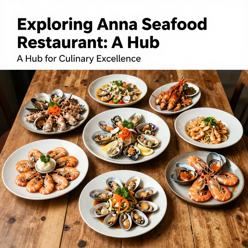 A vibrant selection of seafood dishes illustrating the menu diversity at Anna Seafood Restaurant.