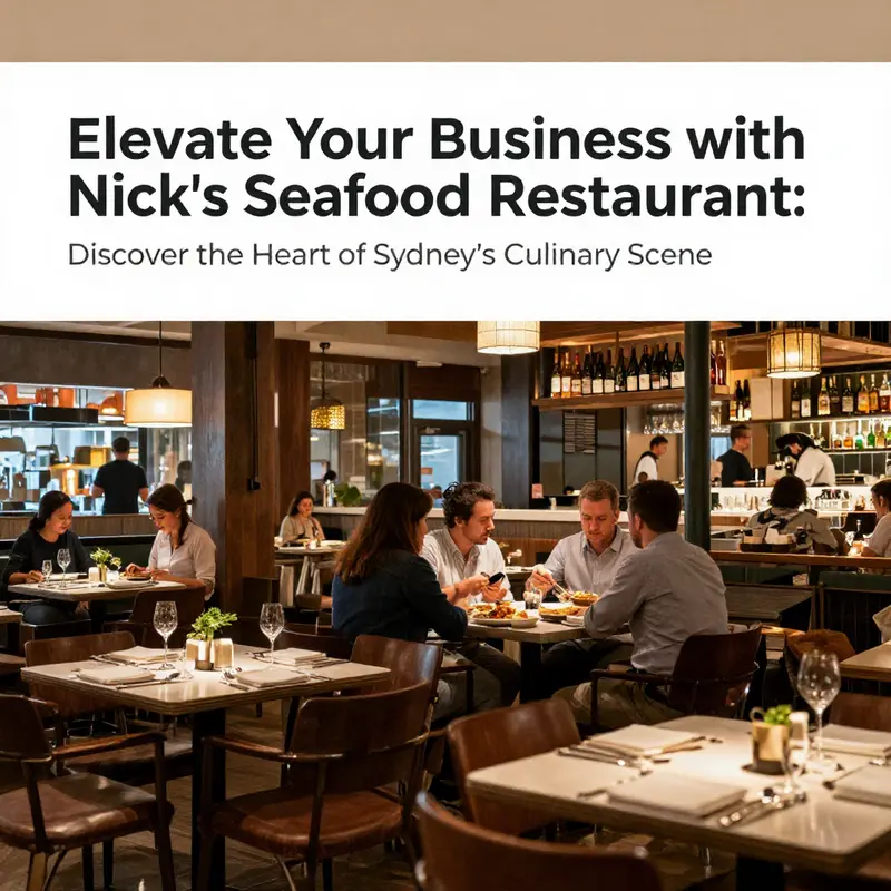 The picturesque setting of Nick’s Seafood Restaurant, highlighted by stunning views of Darling Harbour.
