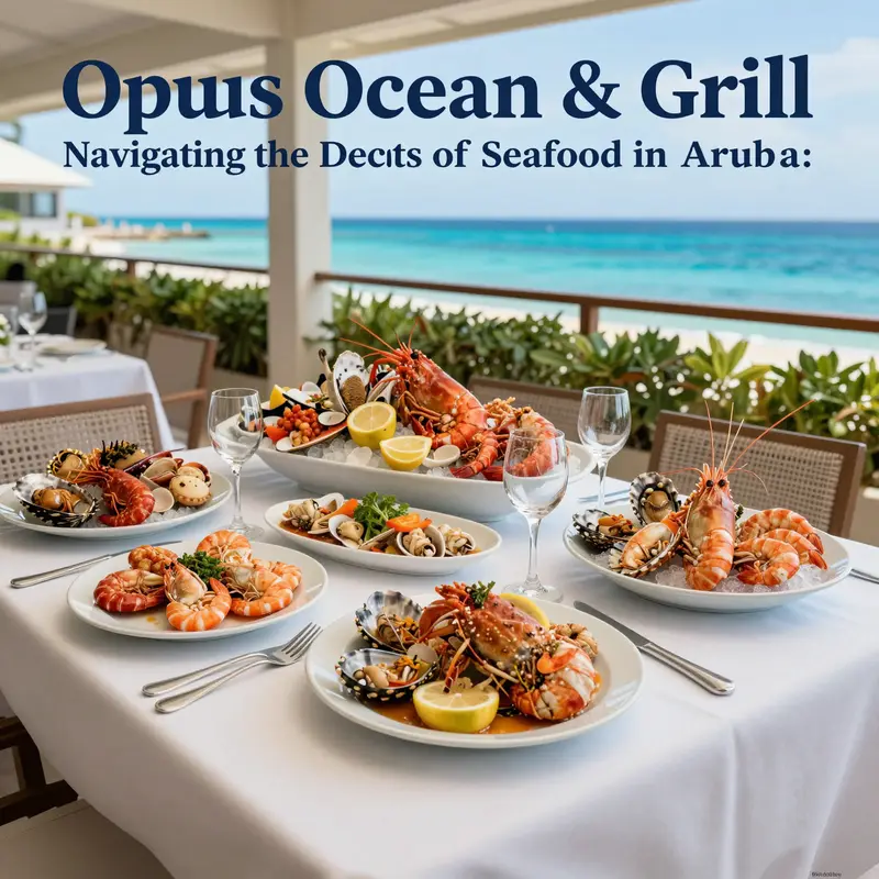 An elegant dining experience at Opus Ocean & Grill, perfect for seafood lovers.