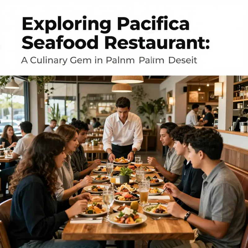 The elegant exterior of Pacifica Seafood Restaurant inviting guests to dine in style.