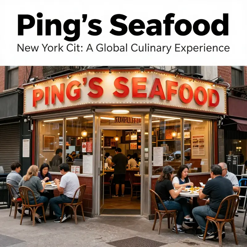A vibrant seafood platter featuring fresh catches at Ping’s Thai Teochew Seafood Restaurant.
