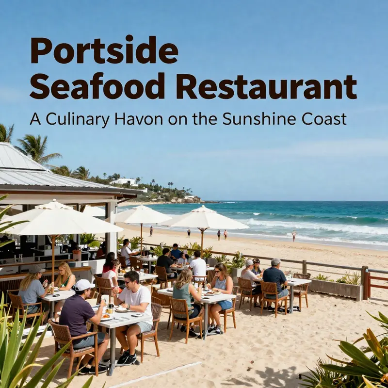 Portside Seafood Restaurant providing a picturesque dining experience along the Sunshine Coast.
