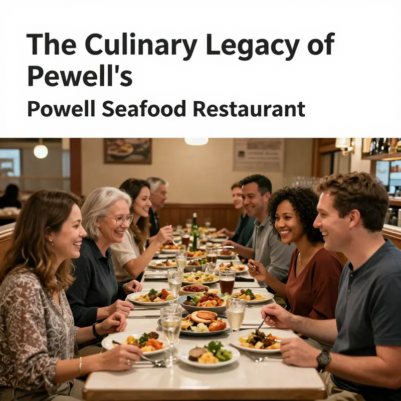 A vibrant selection of seafood dishes representing Powell’s culinary offerings.