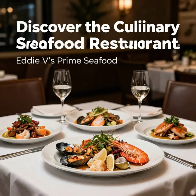 Eddie V’s Prime Seafood offers a luxurious dining experience with fresh seafood delicacies.