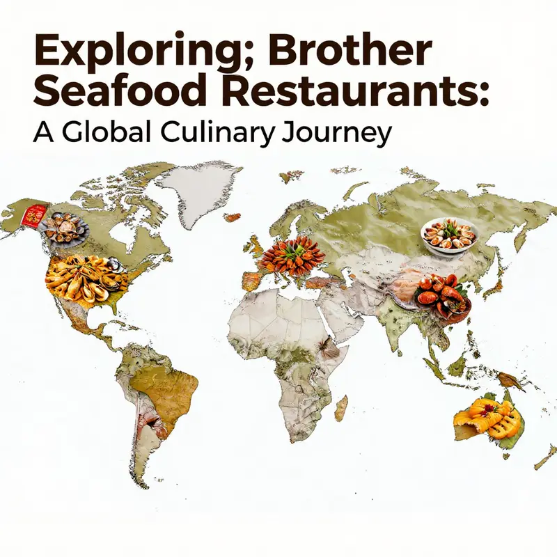 Map highlighting the global reach and diversity of Brother Seafood Restaurants, showcasing distinct culinary traditions.