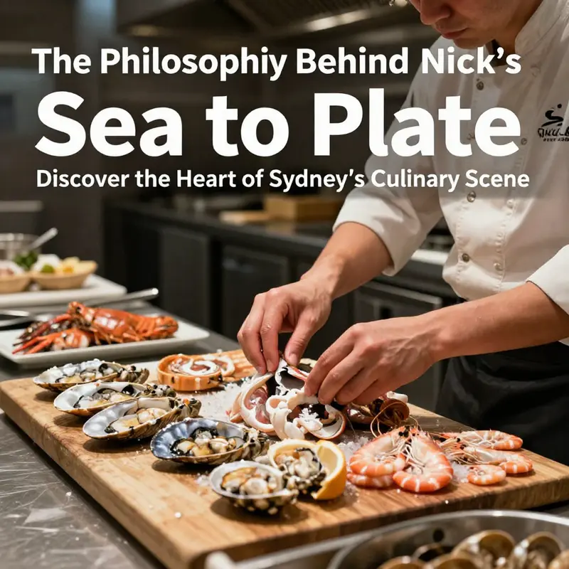 The picturesque setting of Nick’s Seafood Restaurant, highlighted by stunning views of Darling Harbour.