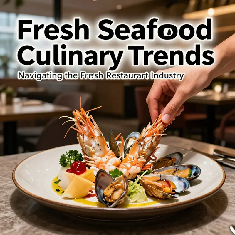 A vibrant seafood market showcasing a variety of fresh seafood options available to consumers.