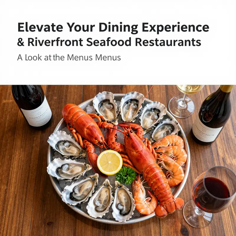 Experience fine dining at Riverfront Seafood Restaurants with stunning views at sunset.
