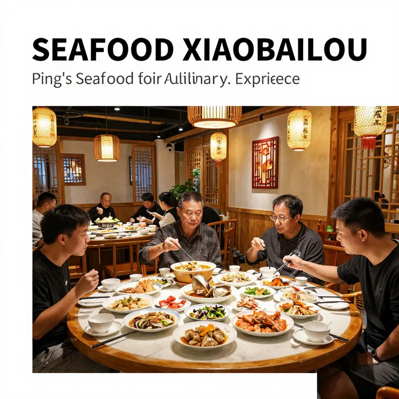 A vibrant seafood platter featuring fresh catches at Ping’s Thai Teochew Seafood Restaurant.
