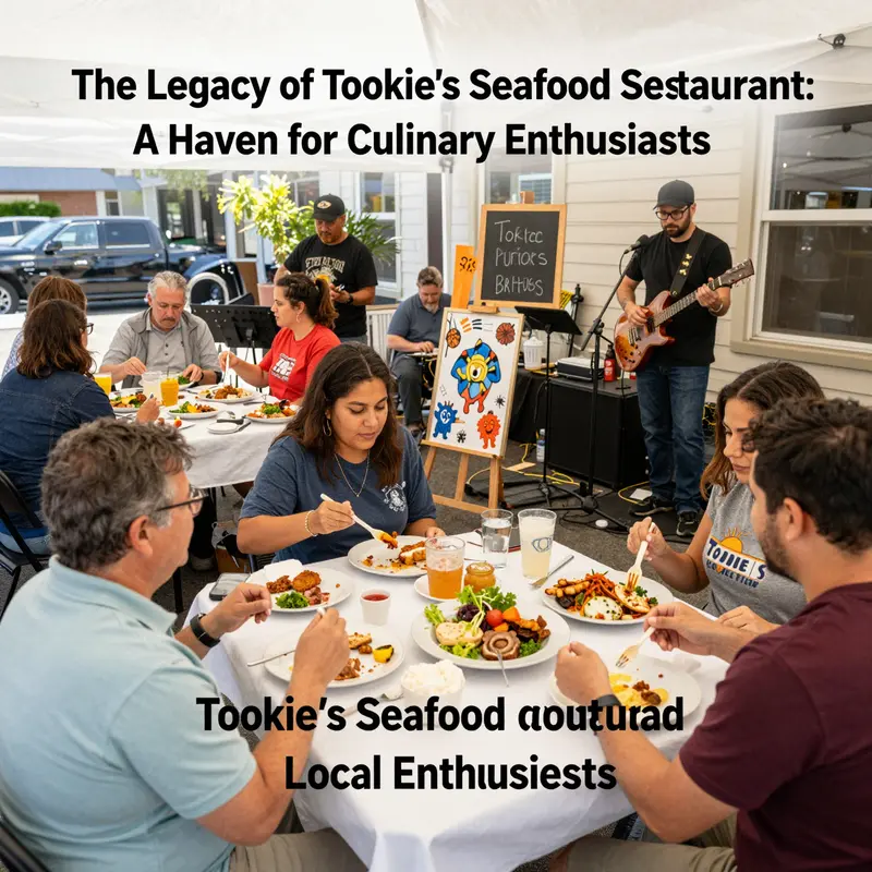 The inviting exterior of Tookie’s Seafood Restaurant beckons seafood lovers with its charming nautical decor.
