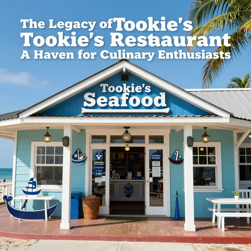 The inviting exterior of Tookie’s Seafood Restaurant beckons seafood lovers with its charming nautical decor.