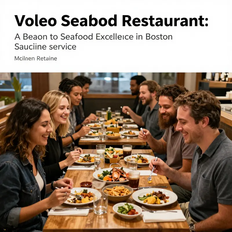 The inviting exterior of Voleo Seafood Restaurant, a prime seafood dining destination in Boston.